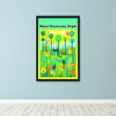 Henri Rousseau Style Canvas Afdruk (Insitu (Houten vloer))