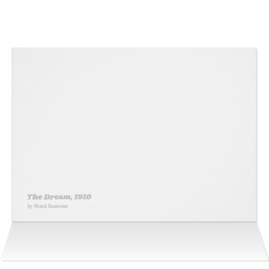Henri Rousseau The Dream 1910 CC1144 Wenskaart (Binnen Horizontaal (Boven))