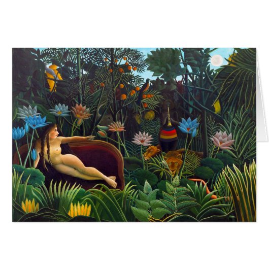 Henri Rousseau The Dream 1910 CC1144 Wenskaart (Voorkant Horizontaal)