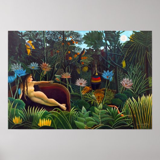 Henri Rousseau The Dream 1910 (lijst standaard) Poster (Voorkant)