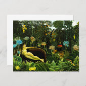 Henri Rousseau The Dream Invitations Kaart (Voorkant / Achterkant)