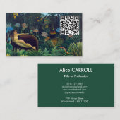Henri Rousseau - The Dream / Le Reve - QR Code Visitekaartje (Voorkant / Achterkant)
