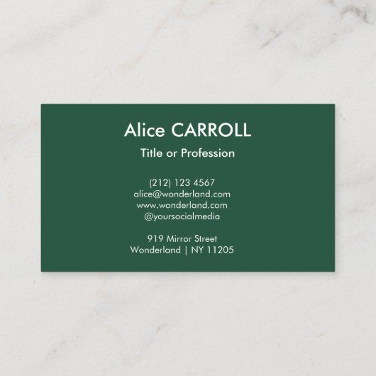 Henri Rousseau - The Dream / Le Reve - QR Code Visitekaartje (Achterkant)