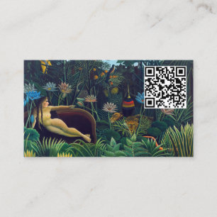 Henri Rousseau - The Dream / Le Reve - QR Code Visitekaartje