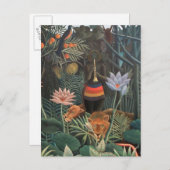 Henri Rousseau The Dream Oerwoud Flowers Surrealis Briefkaart (Voorkant / Achterkant)