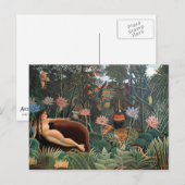 Henri Rousseau The Dream Oerwoud Flowers Surrealis Briefkaart (Voorkant / Achterkant)