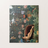 Henri Rousseau The Dream Oerwoud Flowers Surrealis Legpuzzel (Verticaal)