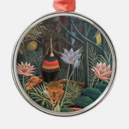 Henri Rousseau The Dream Oerwoud Flowers Surrealis Metalen Ornament
