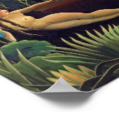 Henri Rousseau The Dream - Oerwoud Vrouw met Diere Poster (Hoek)