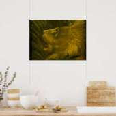 Henri Rousseau - The Lion Head Poster (Keuken)