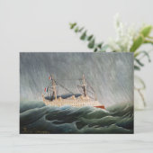 Henri Rousseau - The Ship in the Tempest Bedankkaart (Staand voorkant)