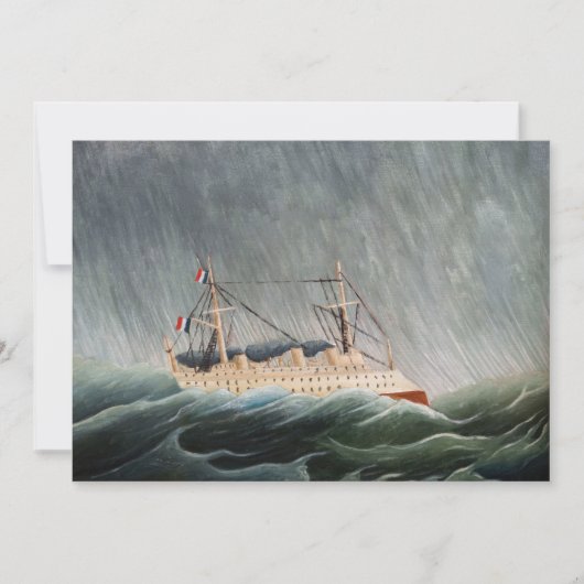 Henri Rousseau - The Ship in the Tempest Kaart (Voorkant)