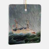 Henri Rousseau - The Ship in the Tempest Keramisch Ornament (Rechts)