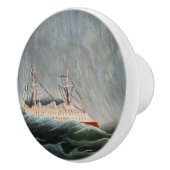Henri Rousseau - The Ship in the Tempest Keramische Knop (Rechts)