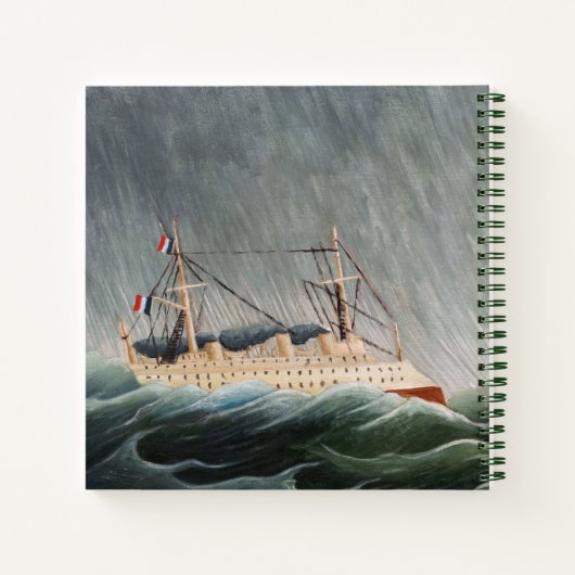 Henri Rousseau - The Ship in the Tempest Notitieboek (Achterkant)
