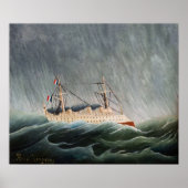 Henri Rousseau - The Ship in the Tempest Poster (Voorkant)