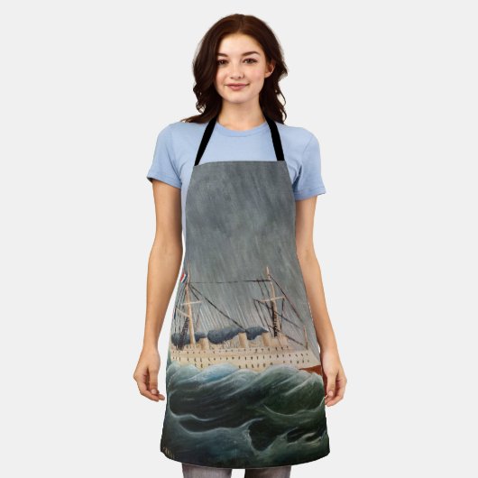 Henri Rousseau - The Ship in the Tempest Schort (Gedragen)