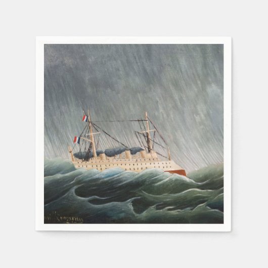 Henri Rousseau - The Ship in the Tempest Servet (Voorkant)