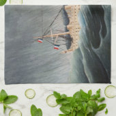 Henri Rousseau - The Ship in the Tempest Theedoek (Gevouwen)