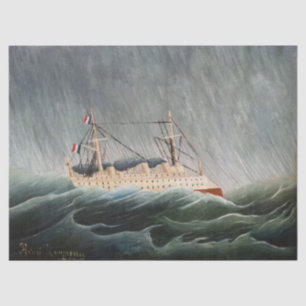 Henri Rousseau - The Ship in the Tempest Tissuepapier