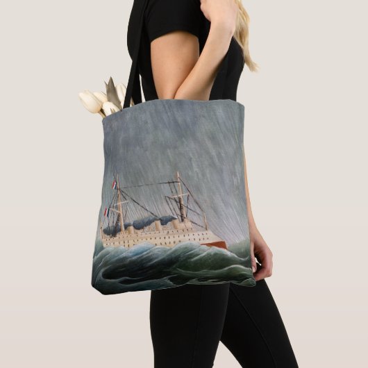 Henri Rousseau - The Ship in the Tempest Tote Bag (Dichtbij)