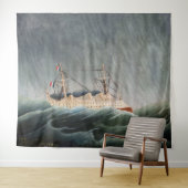 Henri Rousseau - The Ship in the Tempest Wandkleed (In Situ (horizontaal))