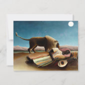 Henri Rousseau The Sleeping Gypsy Invitations Kaart (Voorkant)