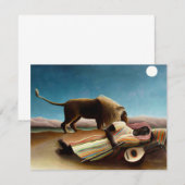 Henri Rousseau The Sleeping Gypsy Invitations Kaart (Voorkant / Achterkant)