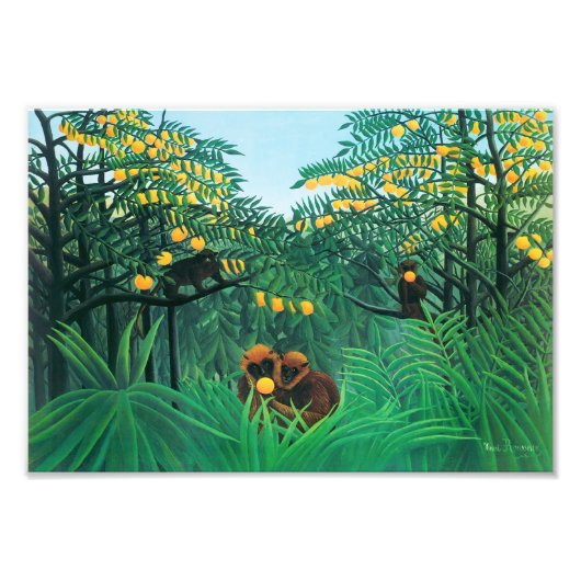 Henri Rousseau The Tropics Print Foto Afdruk (Voorkant)