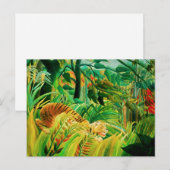 Henri Rousseau Tiger in een Briefkaart van het tro (Voorkant / Achterkant)