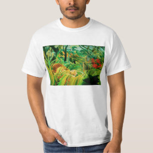 Henri Rousseau Tiger in een T-shirt met tropisch S