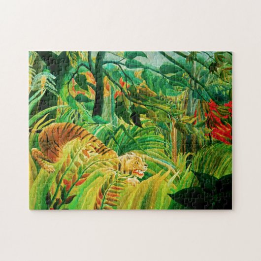Henri Rousseau Tiger in een tropisch Storm Puzzle Legpuzzel (Horizontaal)