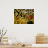 Henri Rousseau Tiger in Tropisch Storm Fine Art Poster (Keuken)