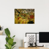 Henri Rousseau Tiger in Tropisch Storm Fine Art Poster (Thuiskantoor)