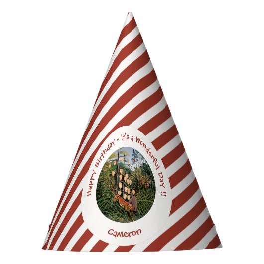 Henri Rousseau Tijger & Bull Party Items Collectie Feesthoedjes (Voorkant)