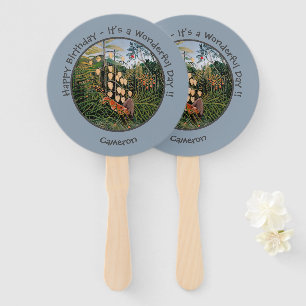 Henri Rousseau Tijger & Bull Party Items Collectie Handwaaier