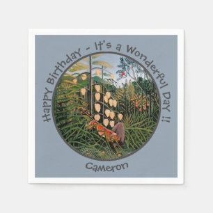 Henri Rousseau Tijger & Bull Party Items Collectie Servet