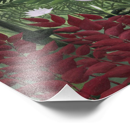 Henri Rousseau - Tropisch bos met apen Foto Afdruk (Hoek)