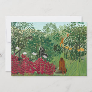 Henri Rousseau - Tropisch bos met apen Kaart
