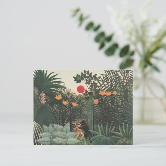 Henri Rousseau Tropisch landschap Briefkaart (Staand voorkant)