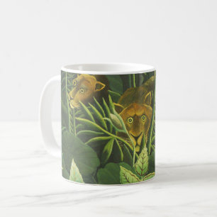 Henri Rousseau Tropische Jungle Leeuw Vintage Prin Koffiemok