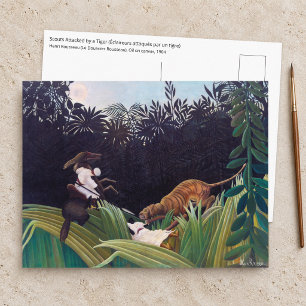 Henri Rousseau - Verkenners aangevallen door een t Briefkaart