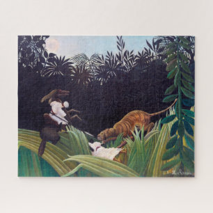 Henri Rousseau - Verkenners aangevallen door een t Legpuzzel