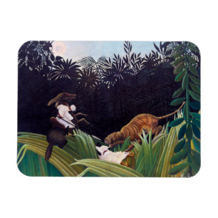 Henri Rousseau - Verkenners aangevallen door een t Magneet