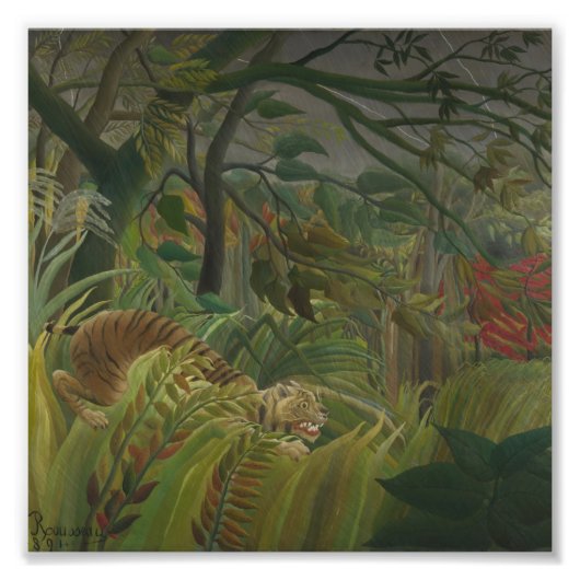 Henri Rousseau - Verondersteld Foto Afdruk (Voorkant)