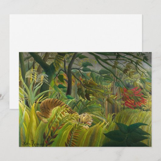 Henri Rousseau - Verrassd! Bedankkaart (Voorkant / Achterkant)