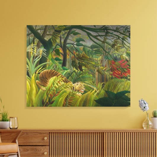 Henri Rousseau - Verrassd! Canvas Afdruk (Insitu (Woonkamer))