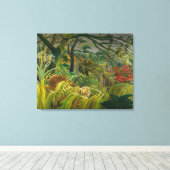 Henri Rousseau - Verrassd! Canvas Afdruk (Insitu (Houten vloer))