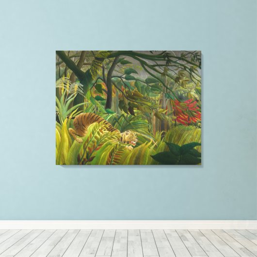 Henri Rousseau - Verrassd! Canvas Afdruk (Insitu (Houten vloer))