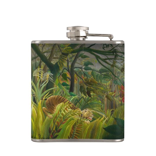 Henri Rousseau - Verrassd! Heupfles (Achterkant)